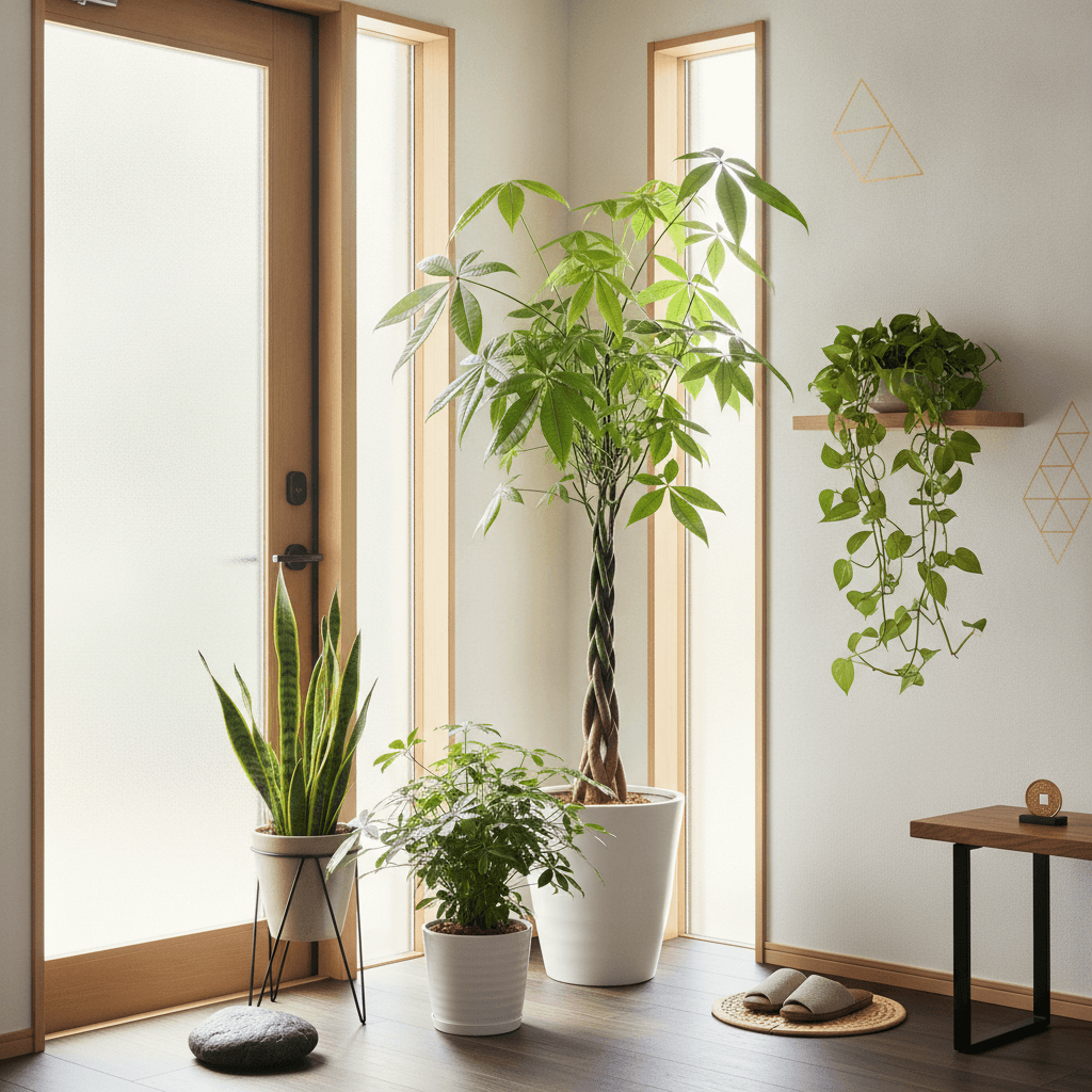 金運アップは玄関から!風水で選ぶ観葉植物と配置の黄金律